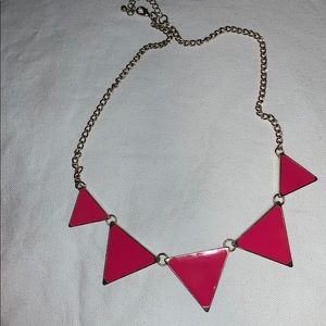 Pink statement necklace